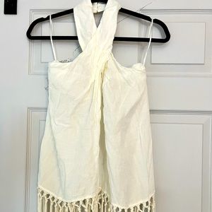 Zara White Beach Halter